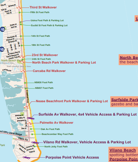 St Augustine Beach Map Beaches | Locals Guide St Augustine